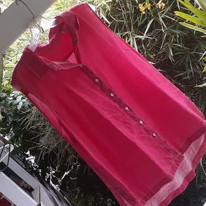 Tommy bahama sleeveless linen Catalina shirt